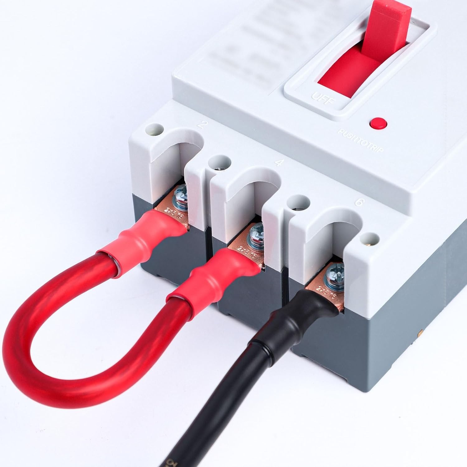 264 pcs Battery Cable Ends Kit Copper Lugs Ring Terminals with Heat Shrink Tu…