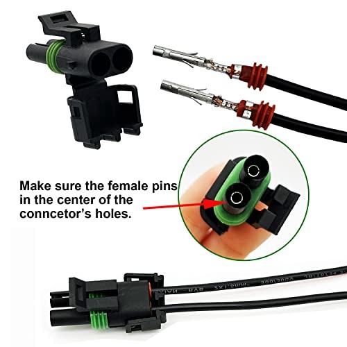 15 Kits 2 Pin Connector Weather Pack Connectors Kit Automotive 18-14AWG 15Set