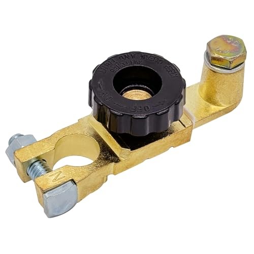 Top Post Battery Disconnect Switch 12V, Quick 1 Pack Top Post W/ Top Bolt