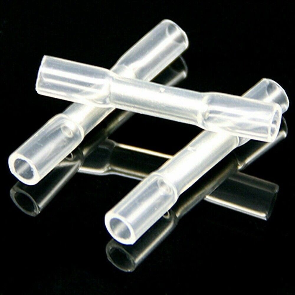 500PCS 26-24AWG Heat Shrink Wire Butt Connector Waterproof Crimp Splice Terminal