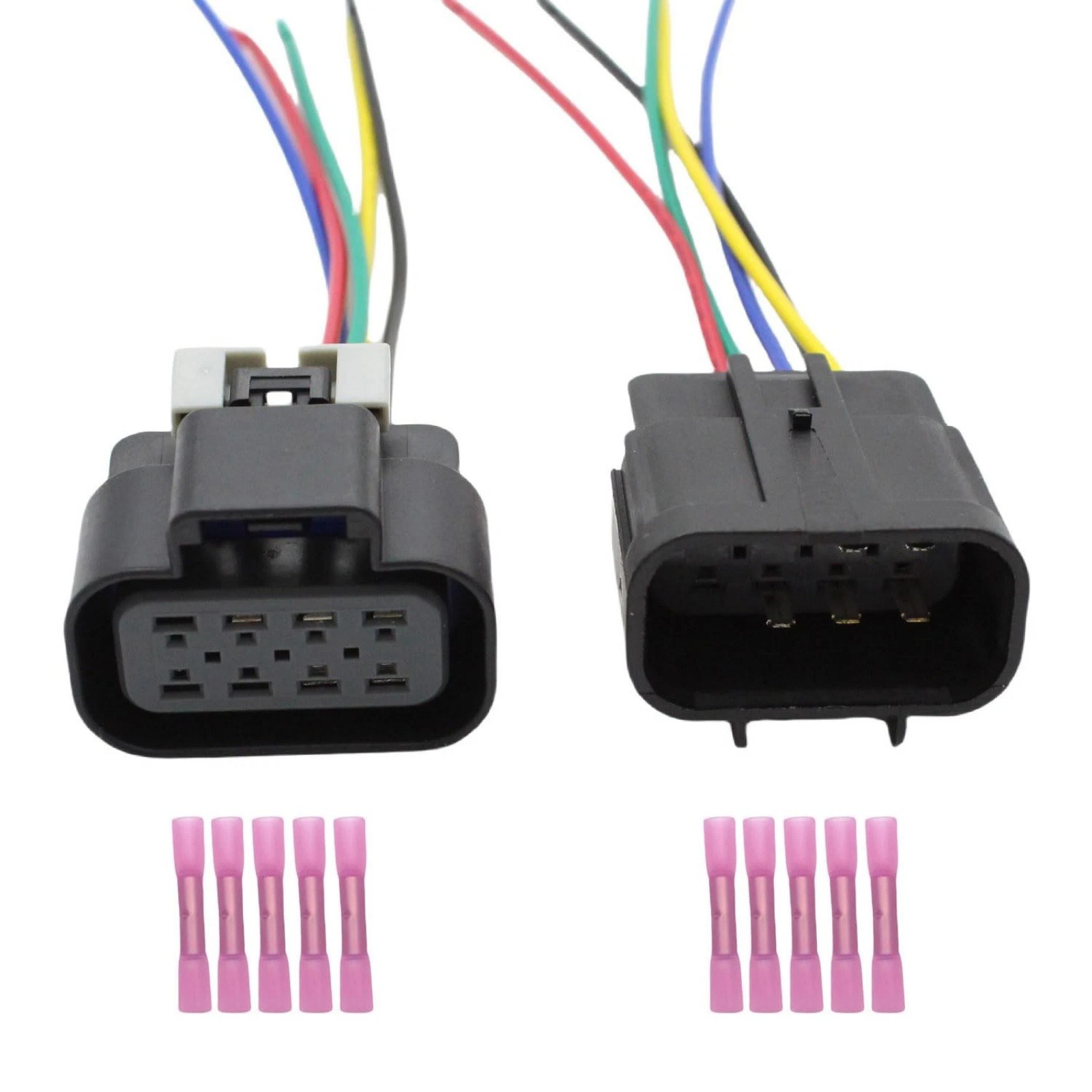 1PCS Male & Female Headlight Connector Plug Harness Pigtail For Chevy 14-16