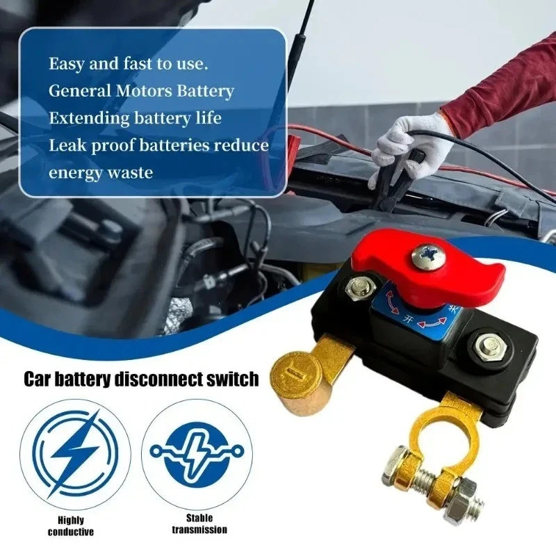 1Pcs Universal Battery Disconnect Switch 12V / 24V Cut Off Isolator for Cars RV