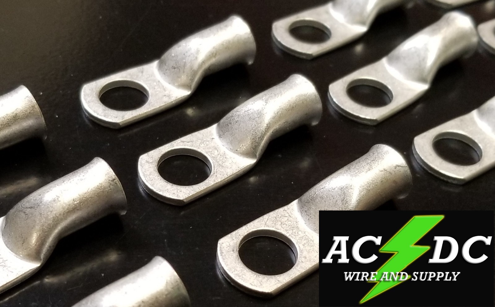 (10) 4 AWG Ring 3/8″ Hole Terminal Lug Tin Plated Copper Cable lug Gauge
