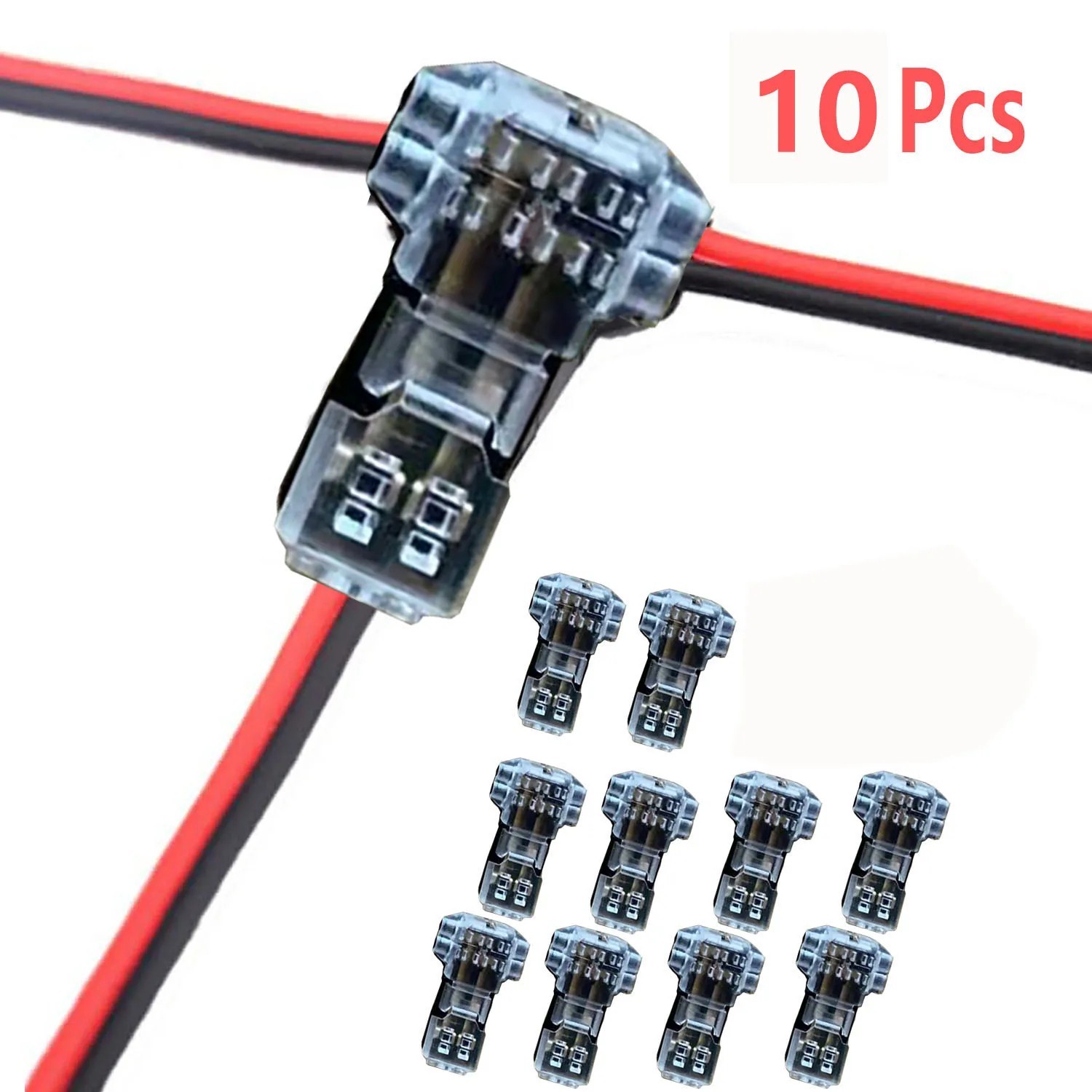10/20PCS T-Tap Wire Connectors 22-18 AWG Quick Splice Low Voltage