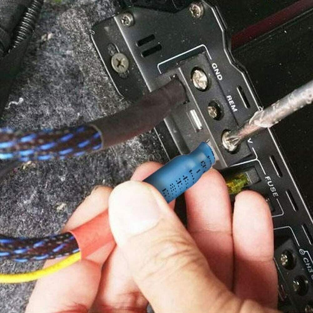 50/200Pcs Ring Eyelet Heat Shrink Wire 16-14AWG Gauge Connectors Terminals Kit