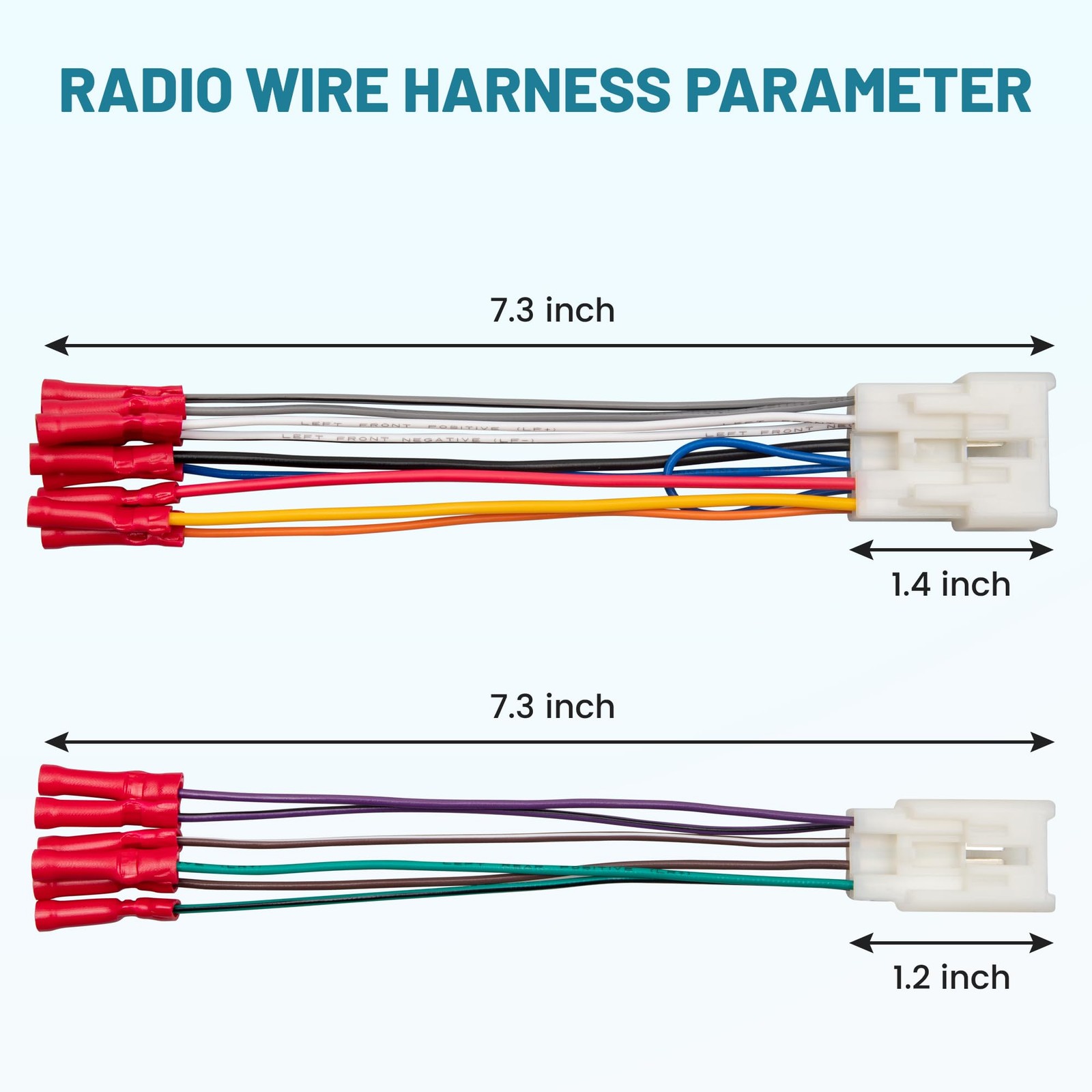 NuIth Car Radio Wiring Harness W/Butt Compatible with 92-17 Toyota RAV4…