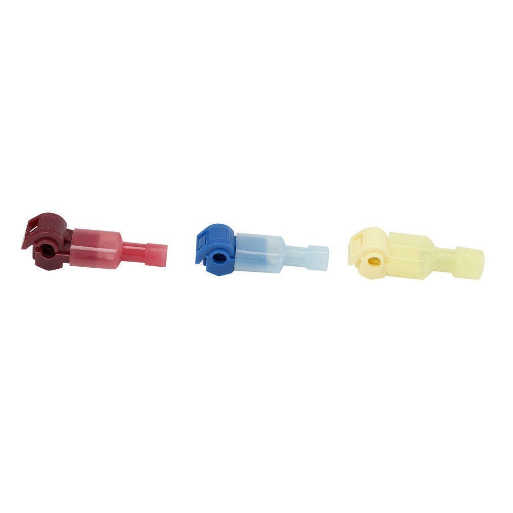 240Pcs Quick Splice T-Tap Insulated Crimp Terminals Kit Spade Wire Connectors