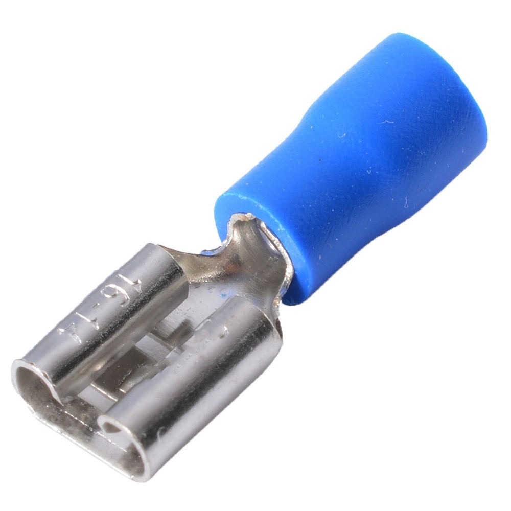 30-500PCS Female Quick Disconnect Insulated 0.187″ Spade Terminal Wire Connector