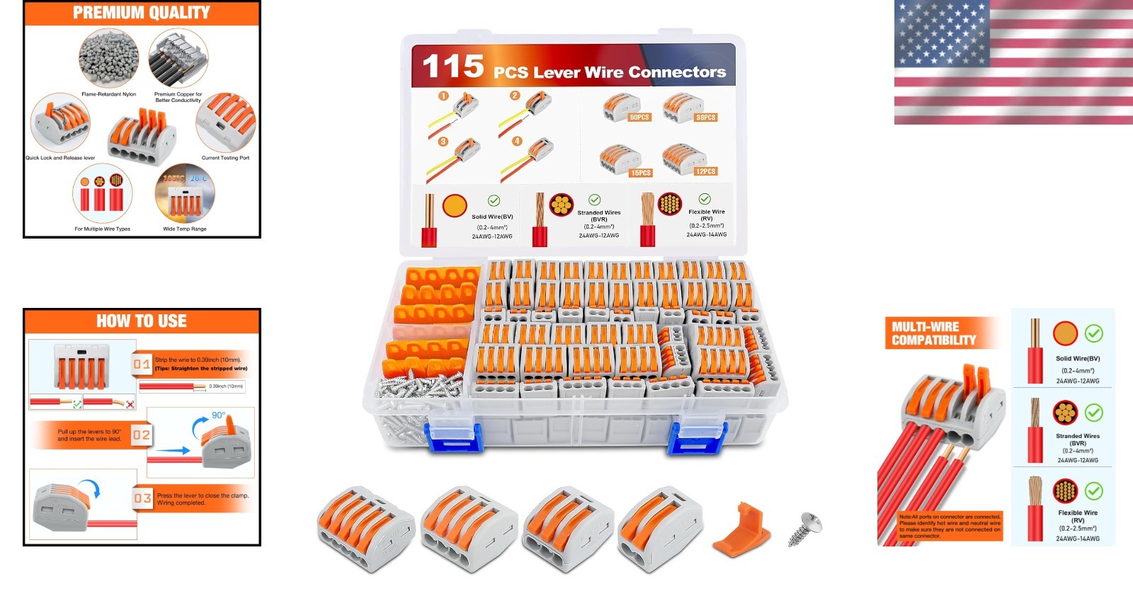 Comprehensive 115PCS Quick Disconnect Wire Connectors Kit for Efficient Projects