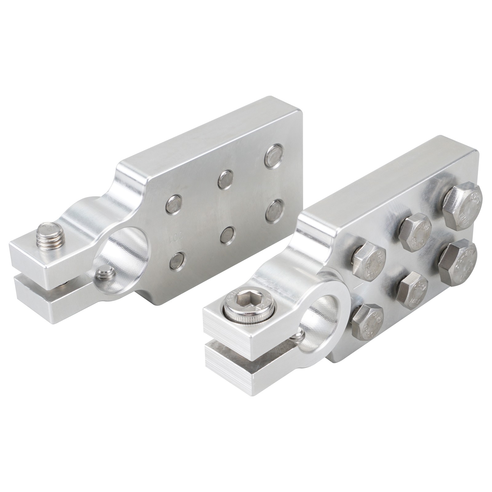 BEVINSEE Car Audio 6 Spot Battery Terminal For Standard SAE Post Style Batteries