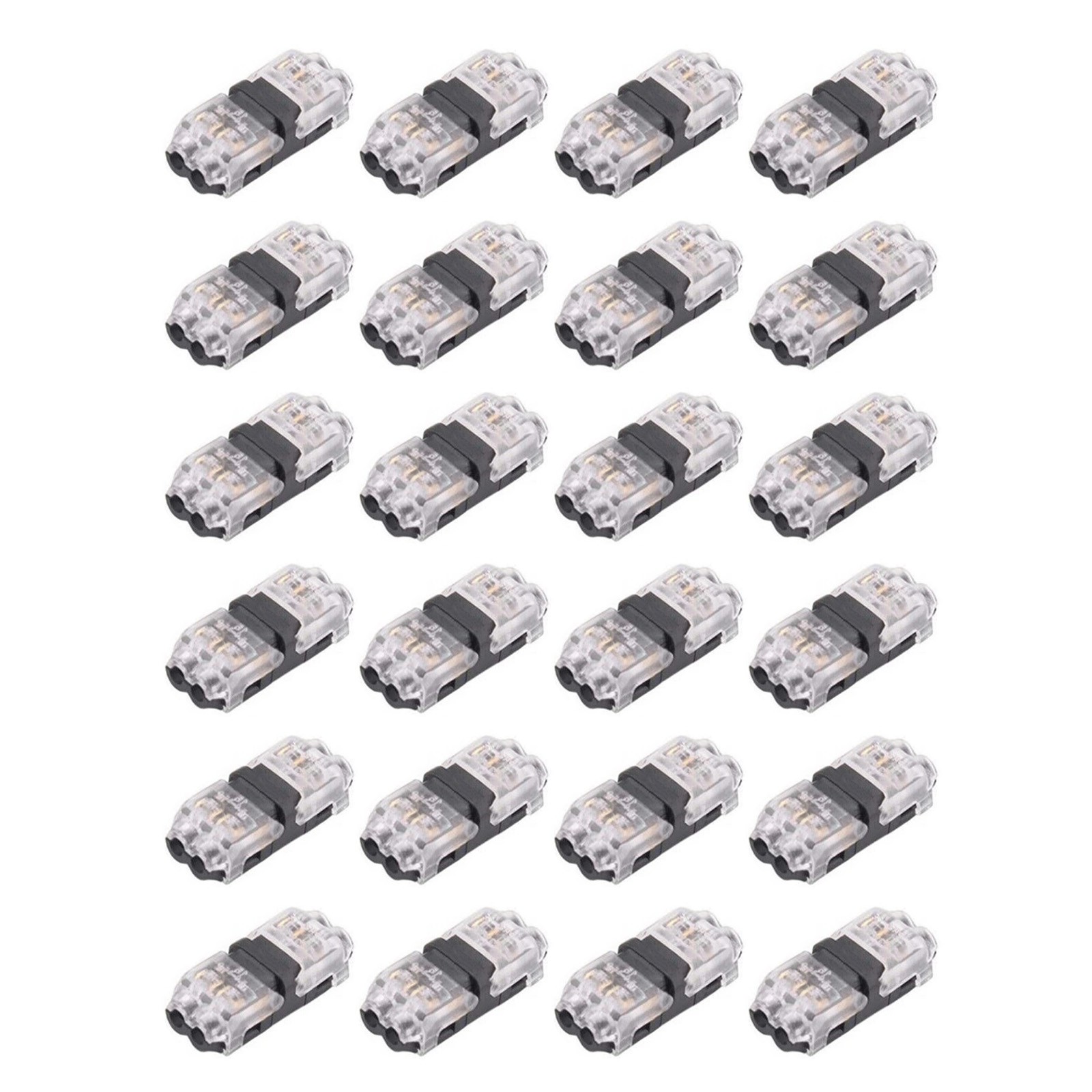24 Pack 2 Way Quick Splice Wire Connector For Automotive Cable 18-22 AWG Gauge