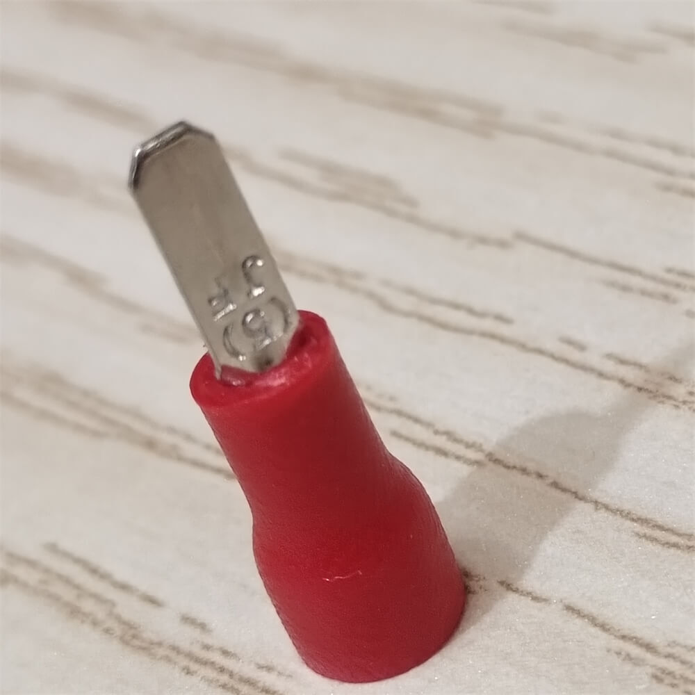 100pcs Male Insulated 2.8mm Spade Terminals 16-22AWG Crimp Wire Connectors