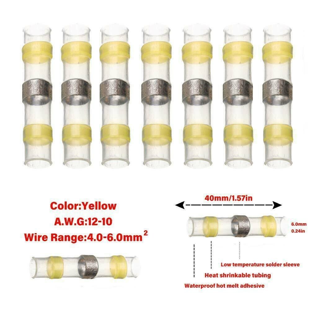 500/180 Waterproof Solder Stick Seal Sleeve Heat Shrink Butt Wire Connectors Kit