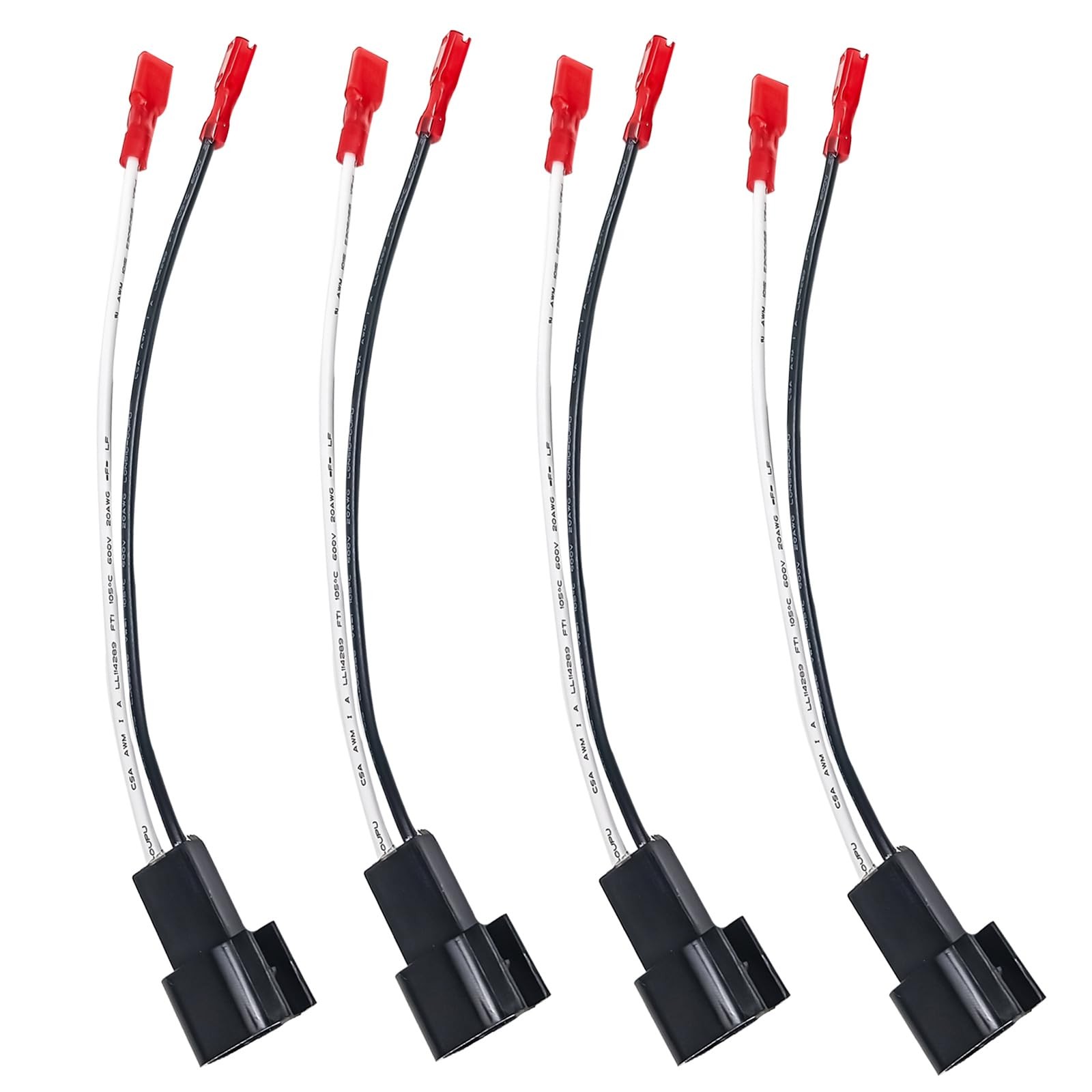 4 Pack 72-5600 Speaker Harness Car Front Rear Door Speakers Adapter…