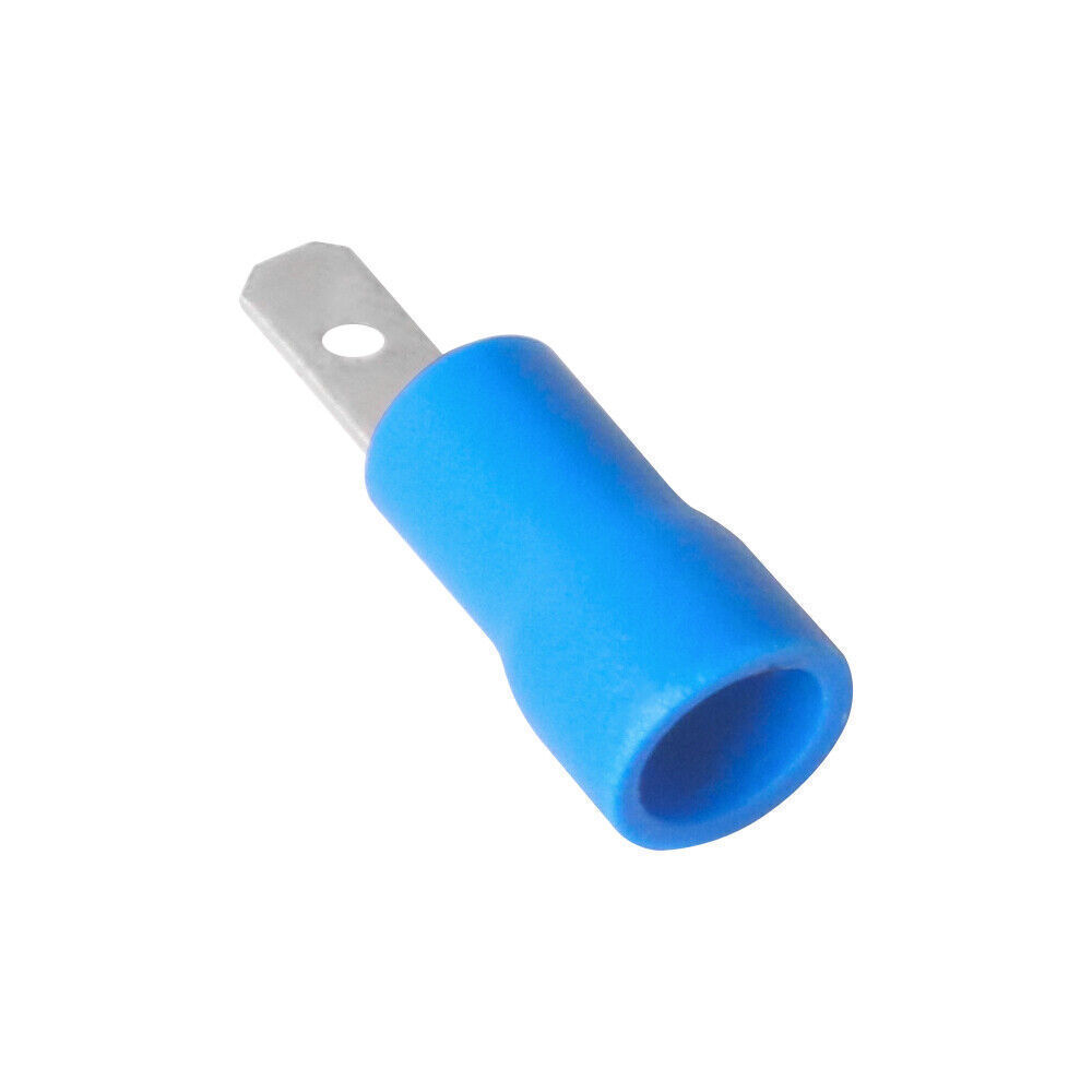 Blue 2.8mm Female/Male Insulated Spade Wire Connector Crimp Terminal 16-14 AWG