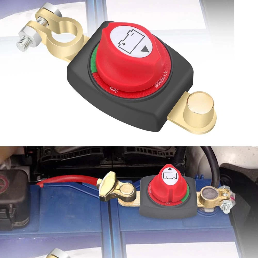 US Post Battery Disconnect Switch 12-48V Marine Battery Cut-Off Switch Isolator