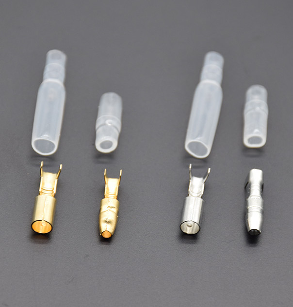 400pcs/box 4mm Male Female Wire Bullet Crimp Connectors Terminal With Sheath
