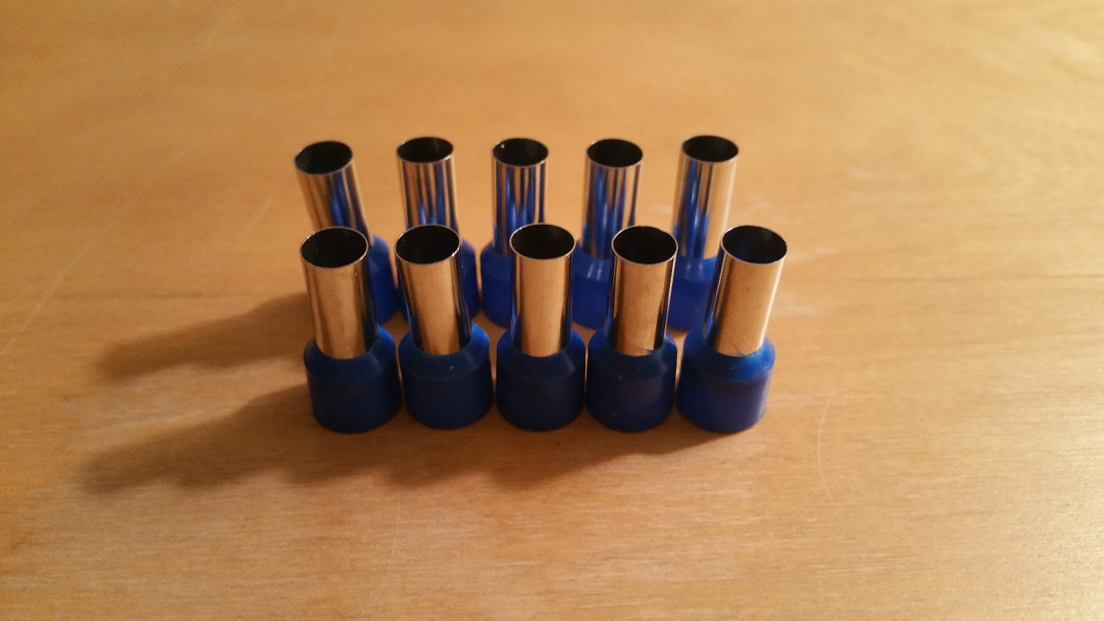 10pcs 8 Gauge Wire Ferrule Amplifier Ferrules 8 AWG Tin Copper Amp