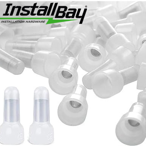INSTALL BAY CC2218 / 22-18 GAUGE NYLON CRIMP CAPS ( 100 PACK ) **NEW**