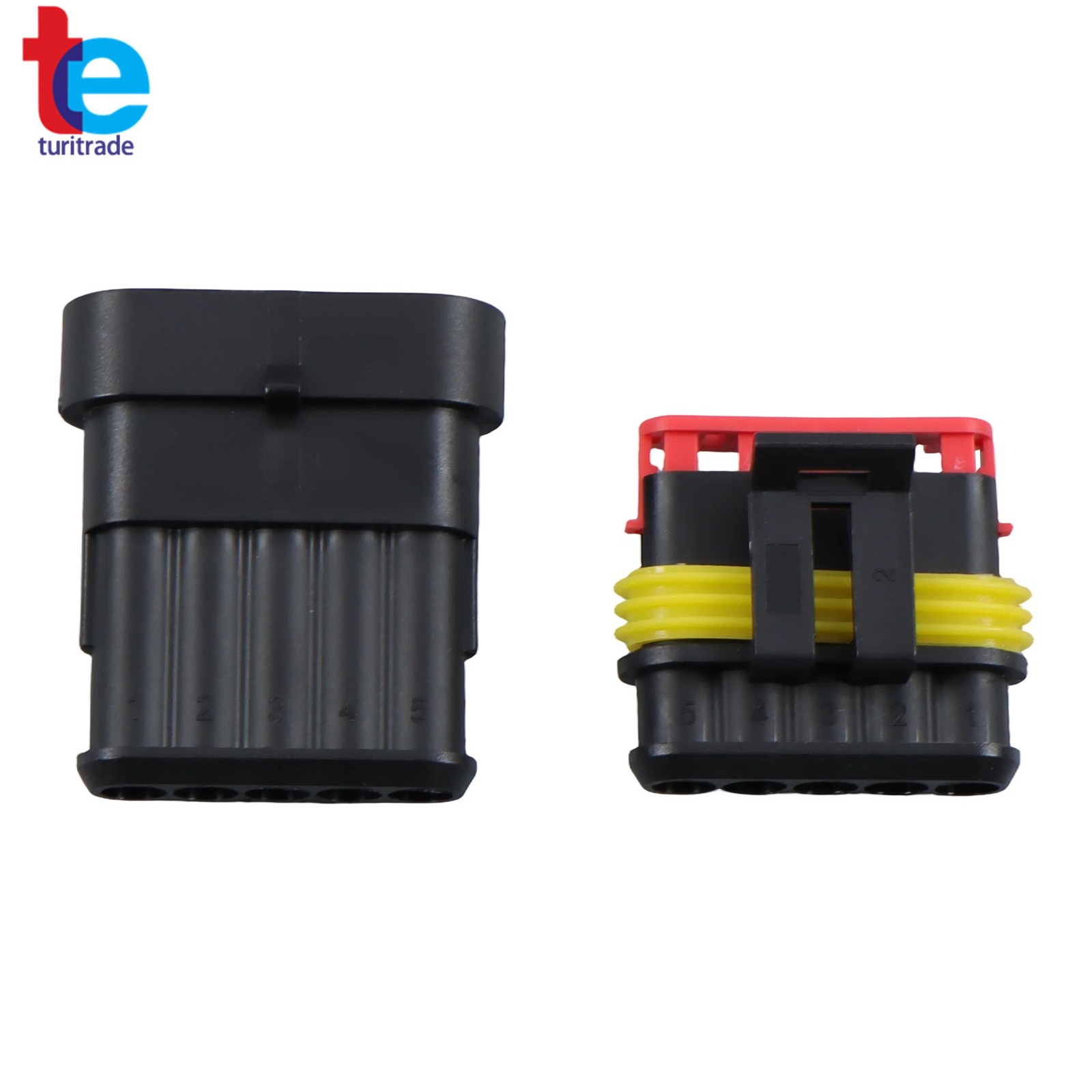 800Pcs 50 Sets Waterproof Automotive Electrical Wire Connectors Plug Kit 1-6 Pin