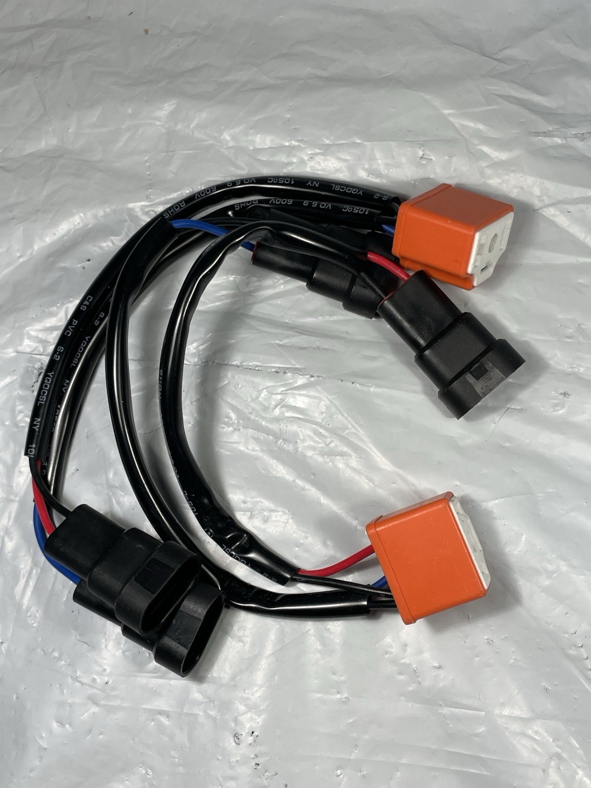 2x Orange Black Automotive Wiring Harness Connectors CS PVC S-2 YQOCSL New