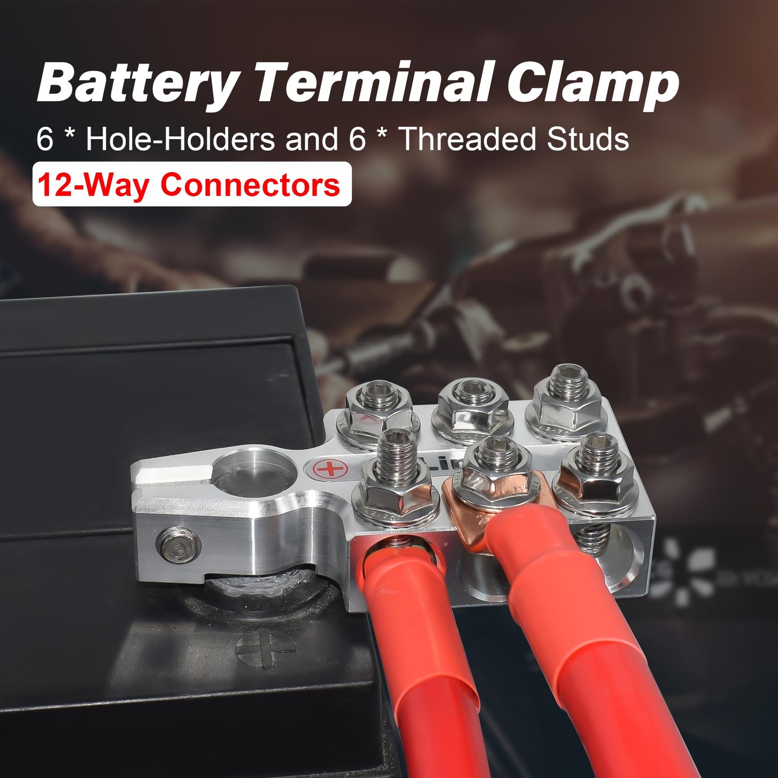 VGATE Lead Acid Battery Terminal Connectors, 8AWG up to 4/0(XL) AWG Gauge, 12…