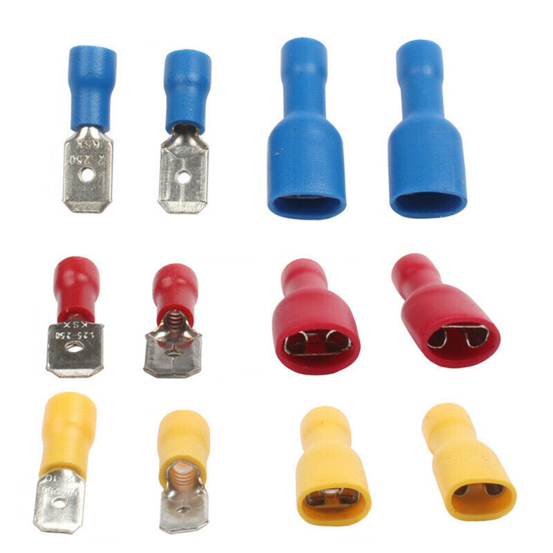 50Pairs Insulated Electrical Connector Male Female KitWire Cable Terminal Crimp