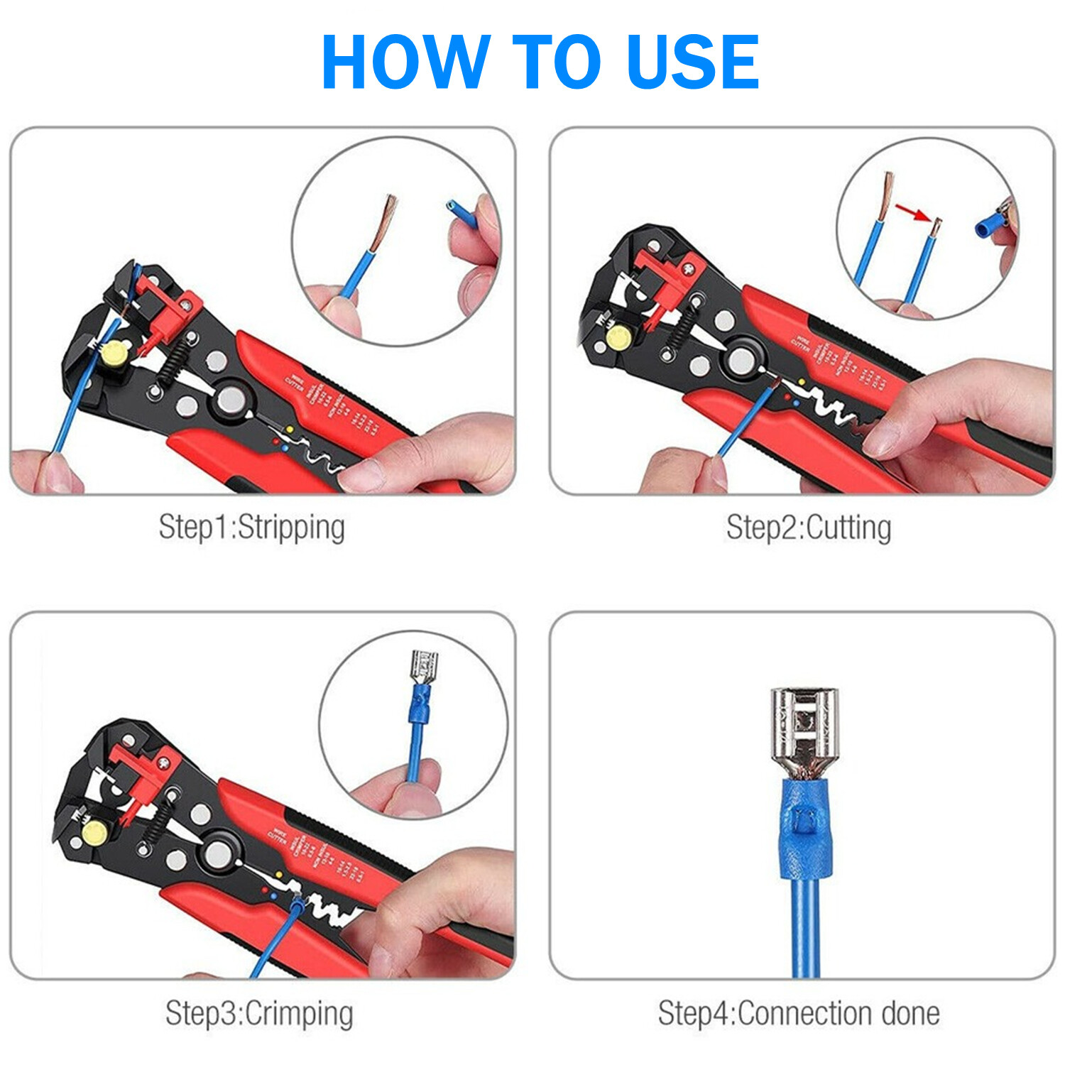 102/300PCS Car Wire Assorted Insulated Electrical Connectors Crimp Terminals Kit