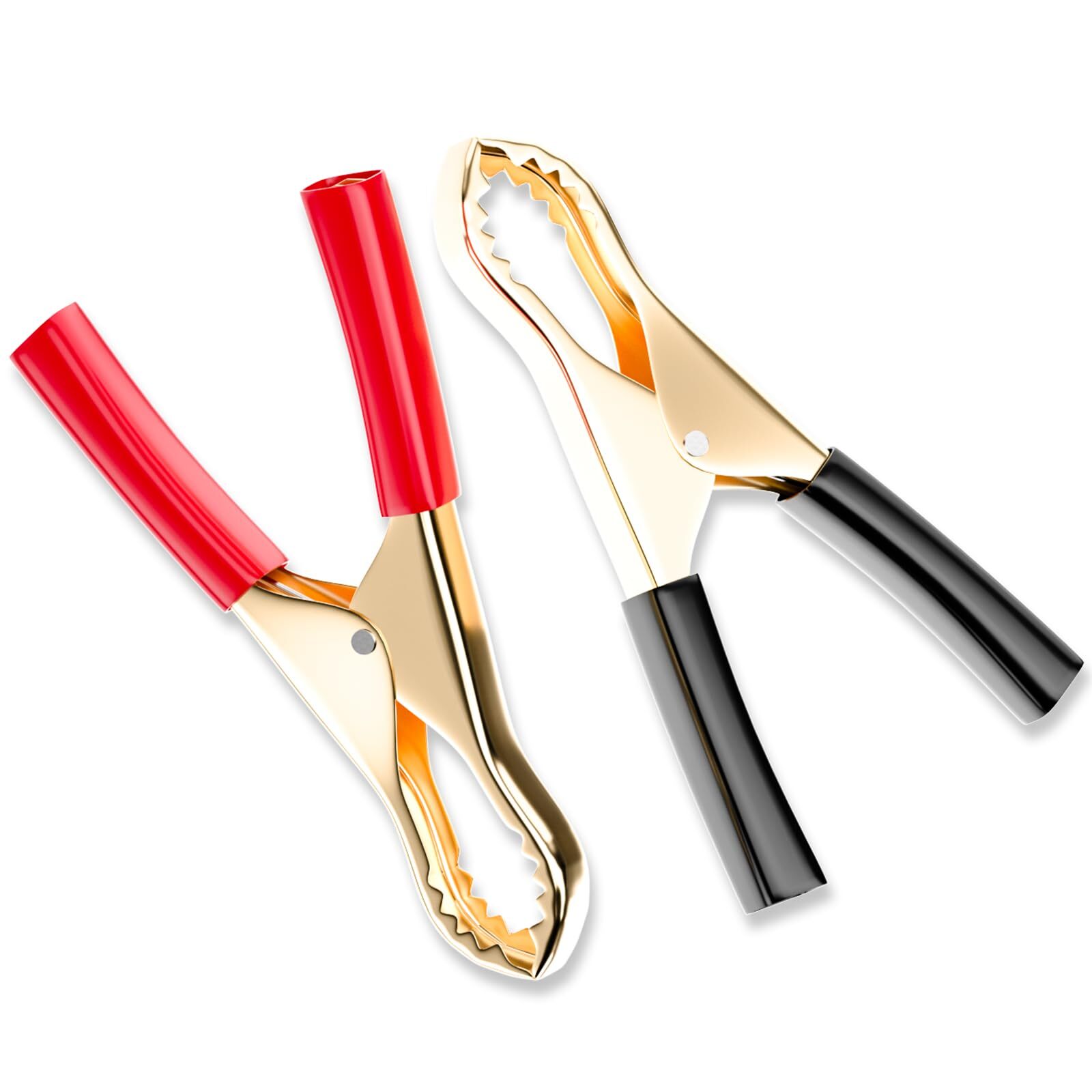 10PCS Insulated Alligator Clips Black & Red Crocodile Clamps for Loaded Truck