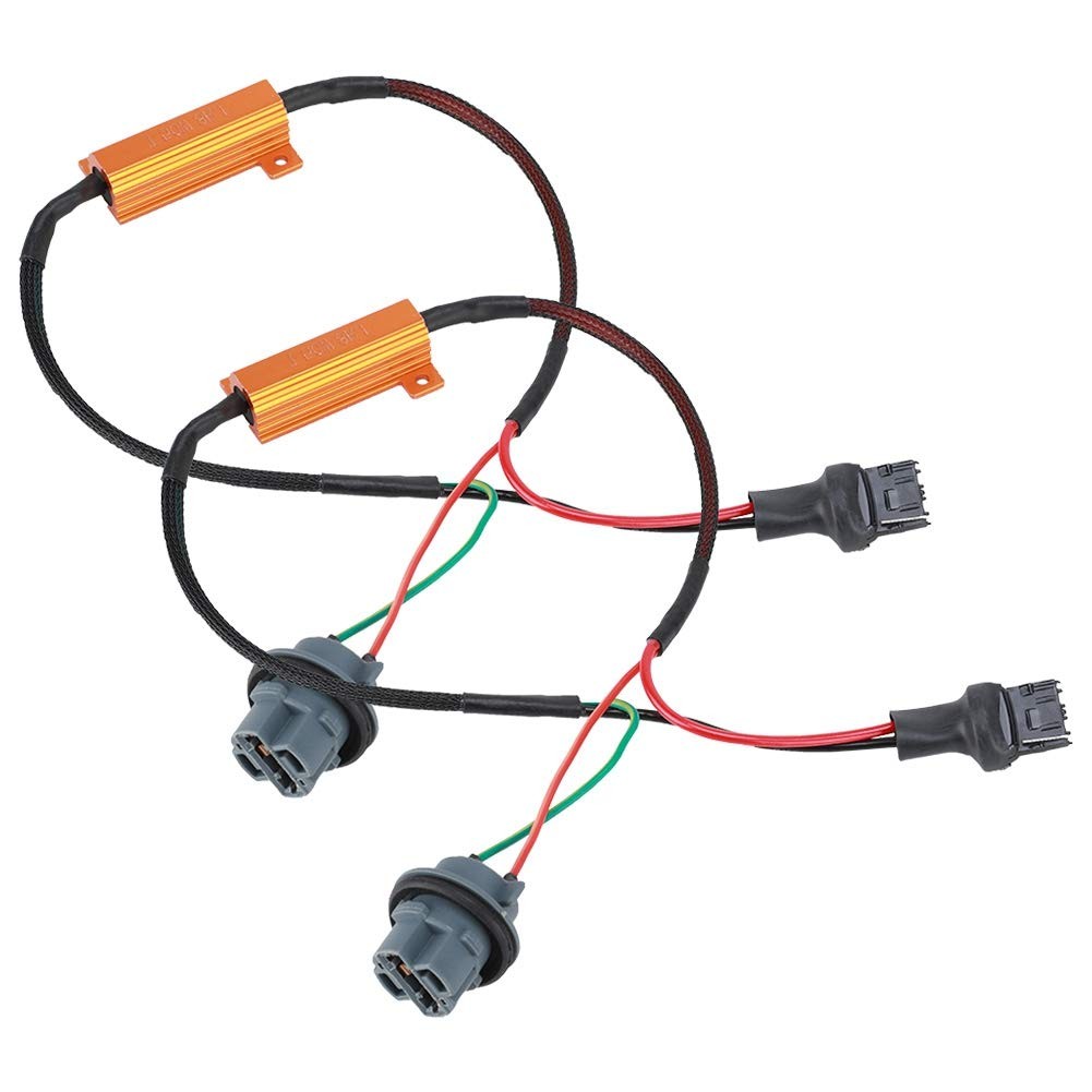 Car Resistor Wiring Harness Part, 7440 T20 50W8RJ Hyper Flash Fix Error Wirin…
