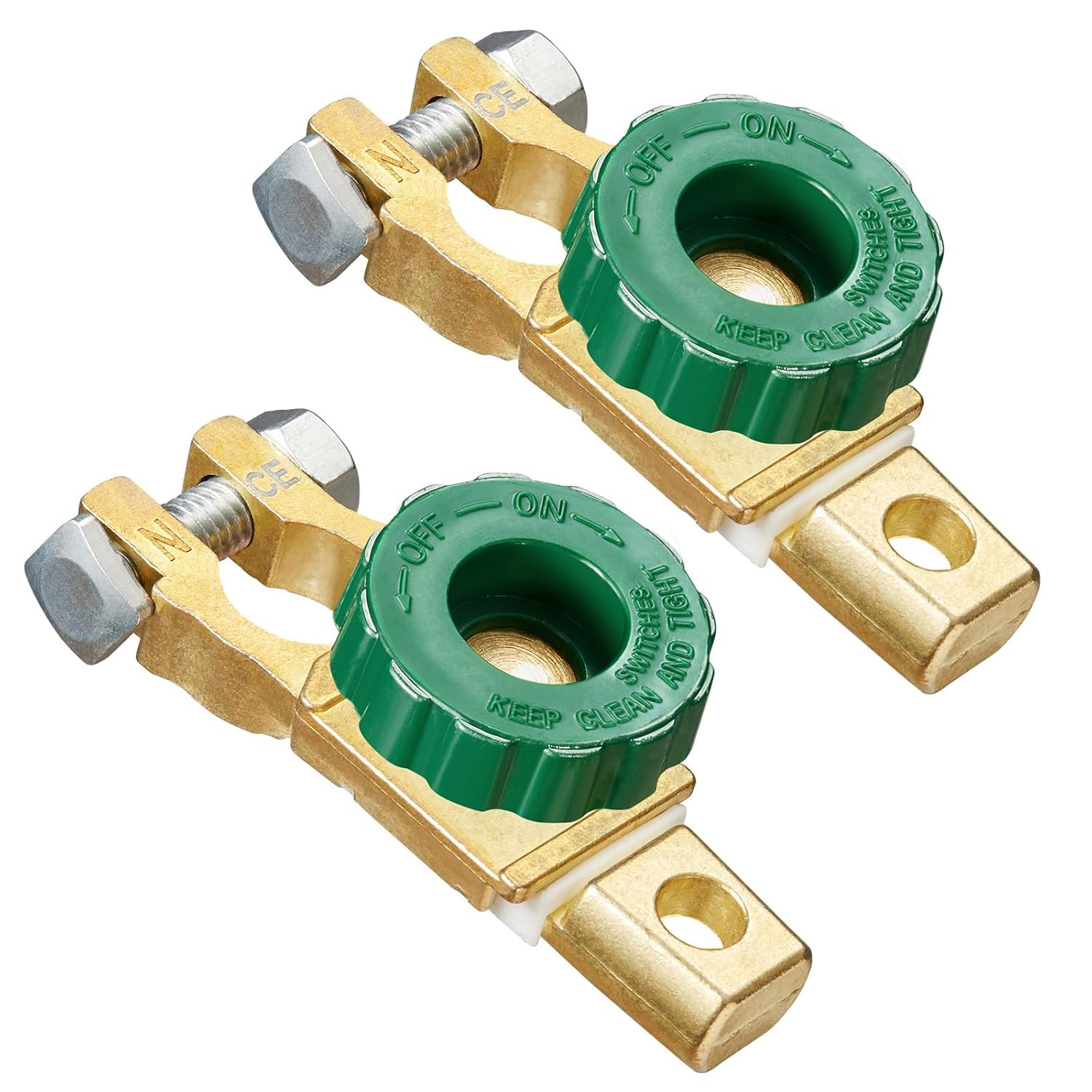 Top Post Battery Master Disconnect Switch (2Pcs) Universal Battery Terminal Lin