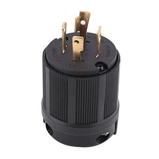 NEMA L14-30P Twist Lock Plug, 30A 125V-250V 3 Pole 4 Wire US Electrical