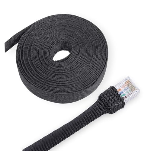 2:1 Ratio Fabric Tubing Heat Shrink Braided Sleeving | 2 IN 1 Wiring 3/8″-25ft