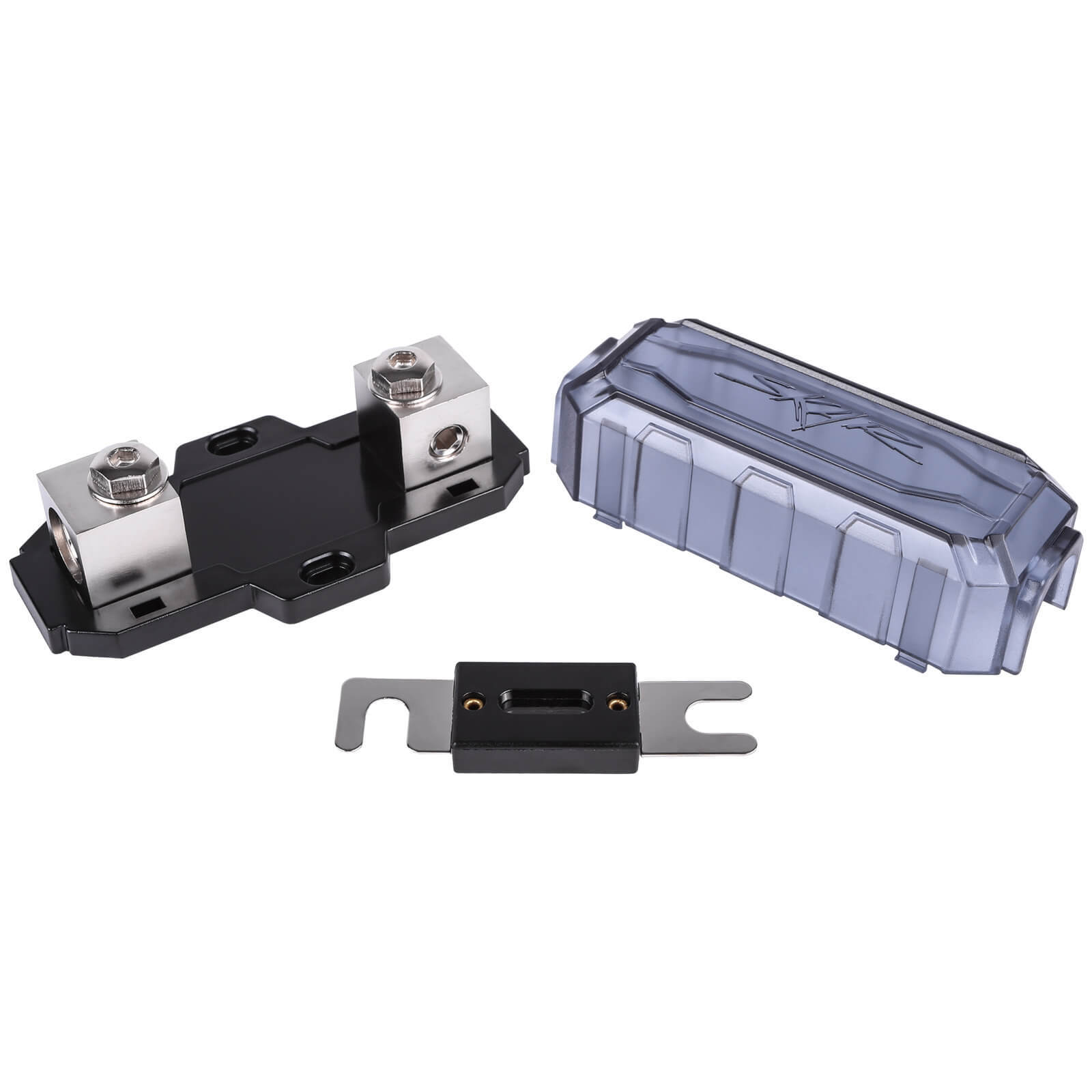 2pc Car AUDIO 1/0 OR 4 GAUGE 300 AMP INLINE ANL FUSE HOLDER – WITH 300 ANL FUSE