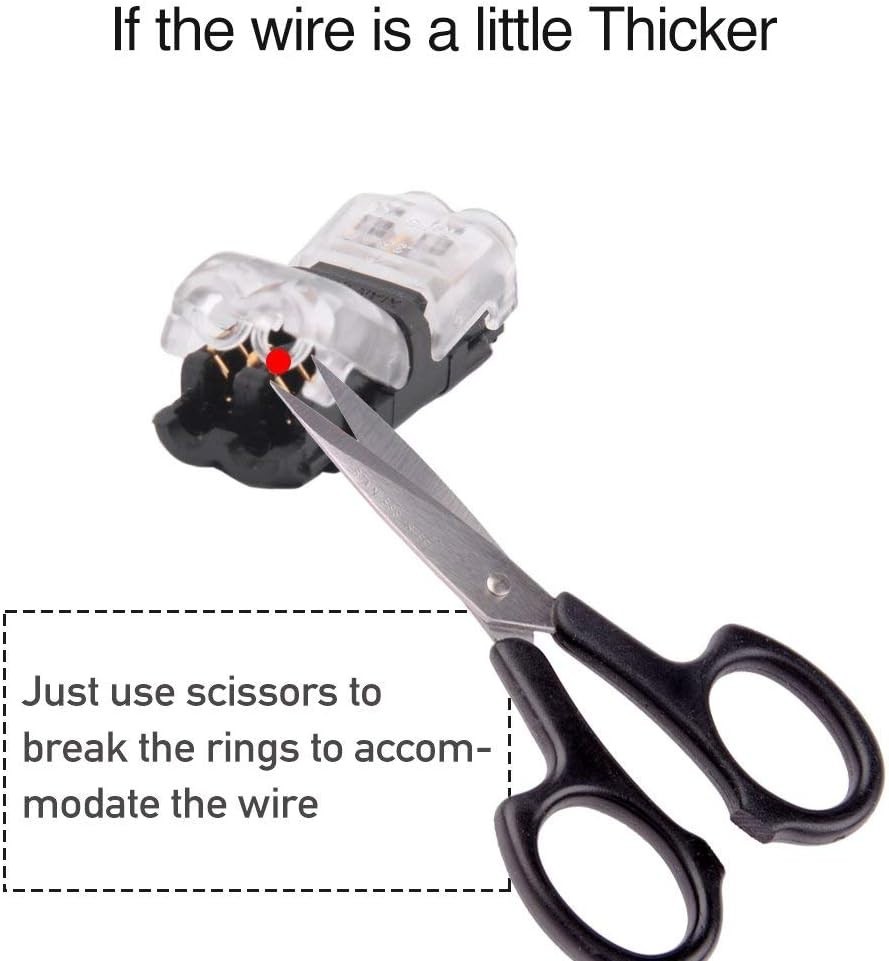 Low Voltage Wire Splicer Connectors – 12 Pcs Compact and Flame Retardant Design