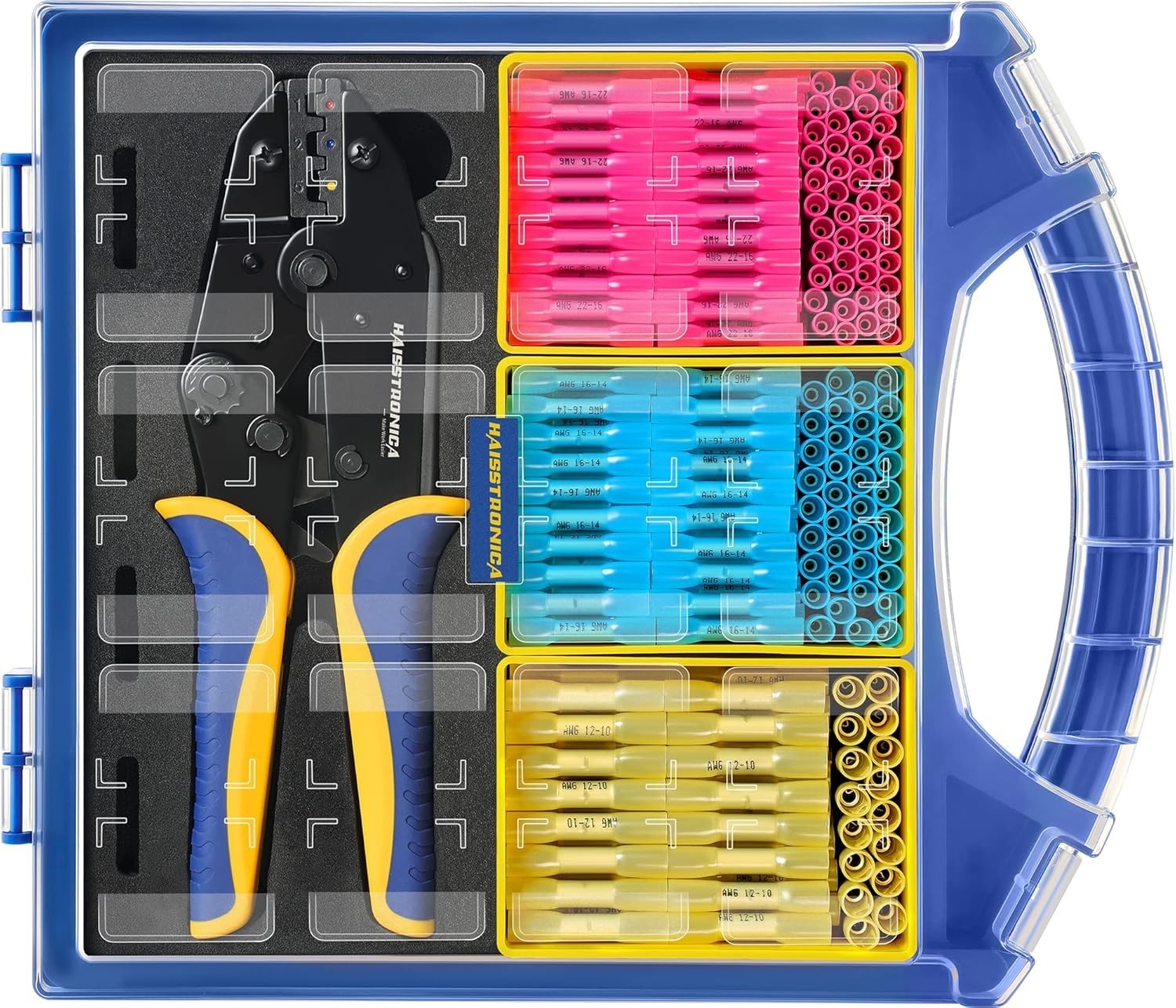 330PCS Marine Grade Heat Shrink Butt Connectors Set, 22-10 AWG 3Colors/3Sizes…