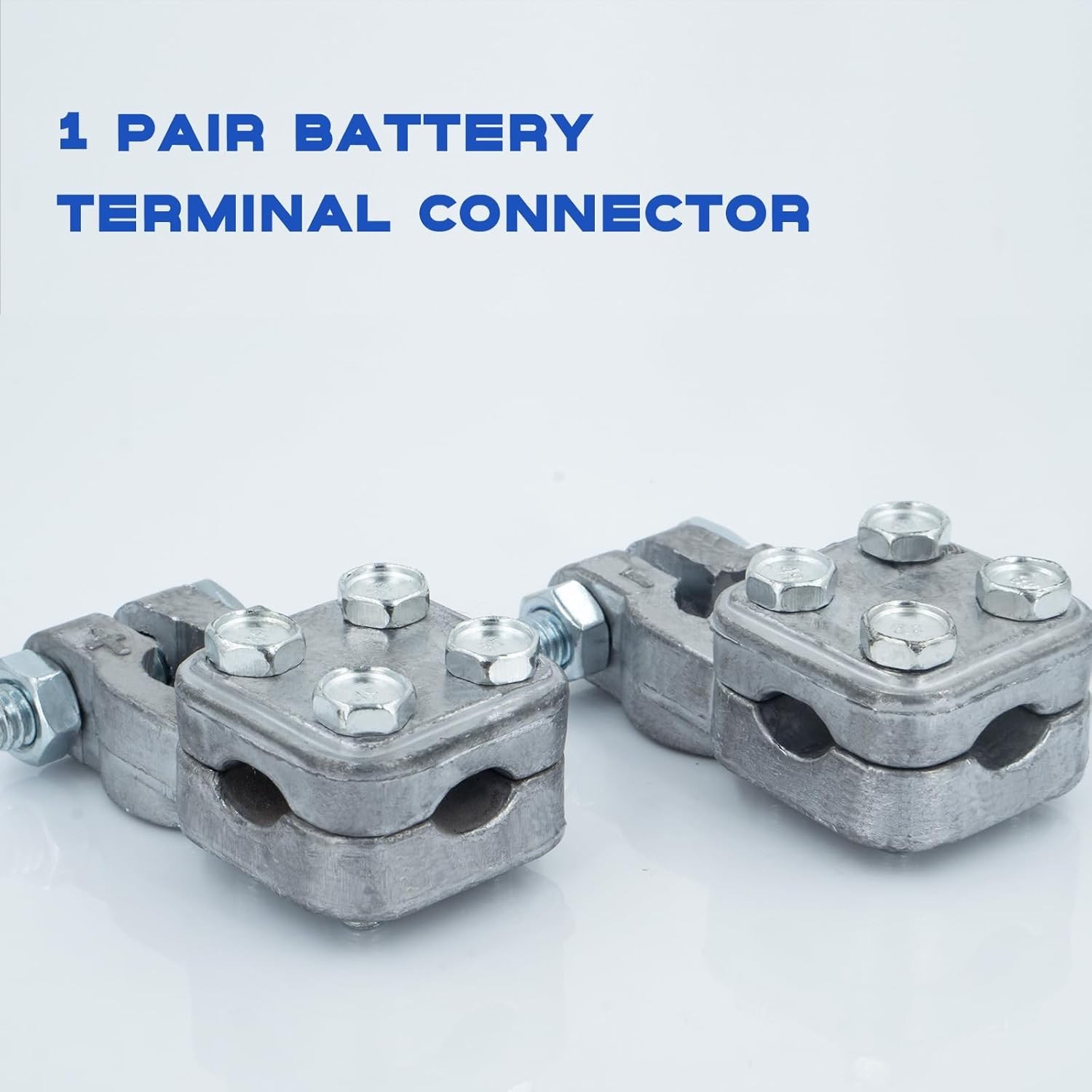 Versatile Heavy Duty Battery Terminal Connectors for Cars, RVs & Boats – 1 Pair