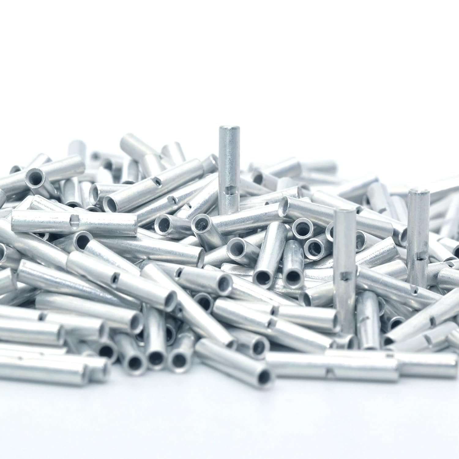 100PCS 26-22 Gauge Non Insulated Butt Connectors 26-22 AWG Uninsulated Butt Spli