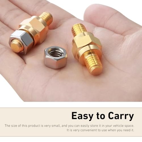 2 PCS Side Post Battery Terminal Adapter, 3/8″ – 16 Coarse and 3/8″ – 24 Fine