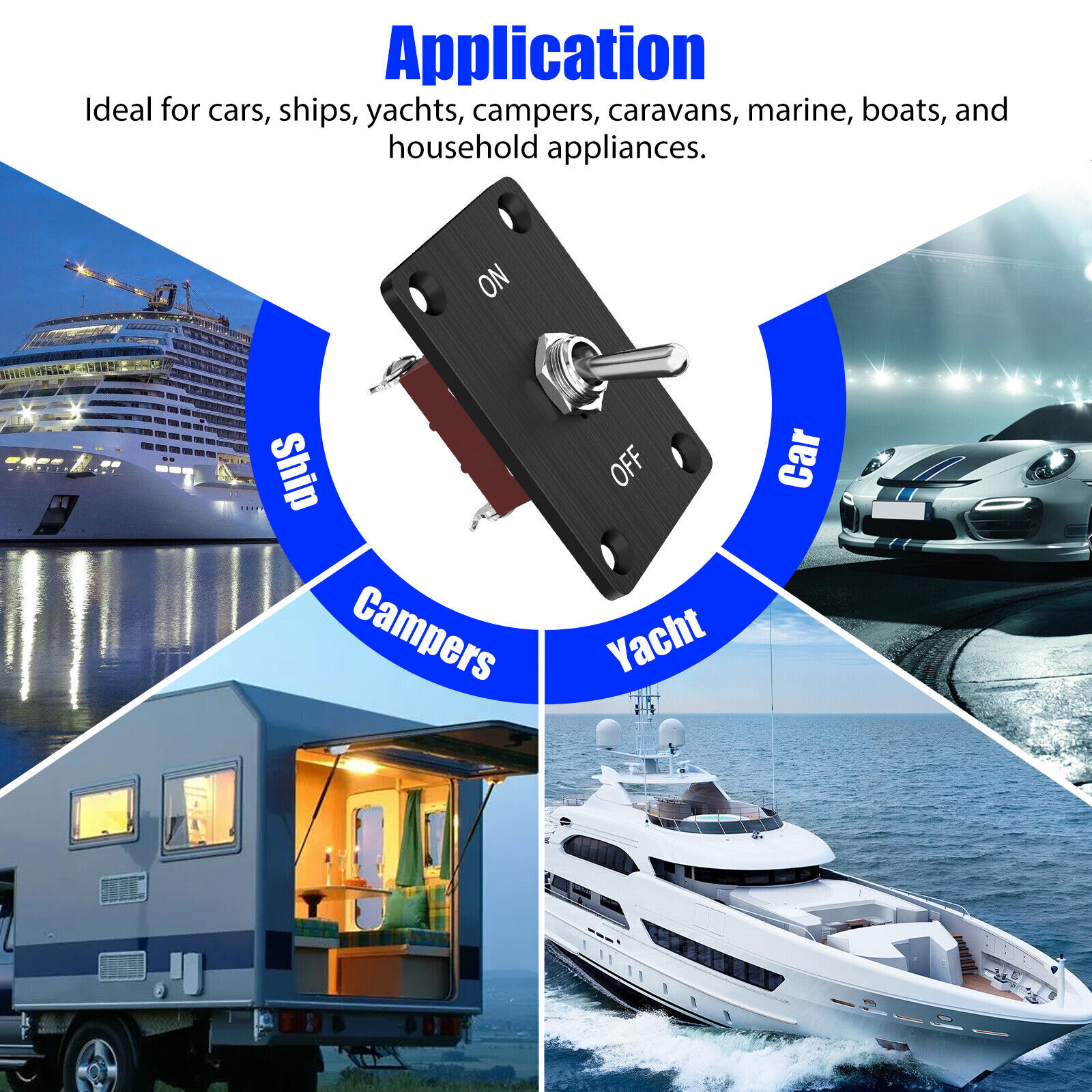 2Set Toggle SWITCH ON/OFF Heavy Duty 15A 250V SPST 2Terminal Car Boat Waterproof
