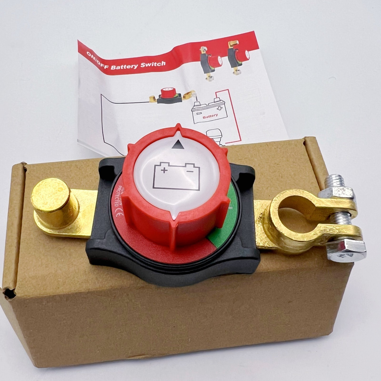 12V-48V Side Post Battery Disconnect Switch Kill Cut Off Switch for Car RV Boat