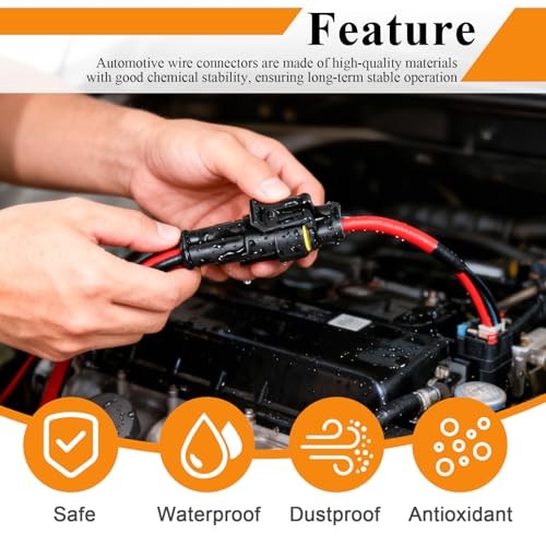 316PCS 23 Sets Waterproof Automotive Electrical Connectors 316pcs Black