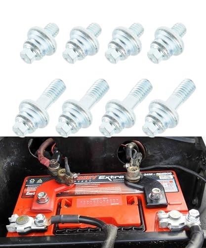 4 Pairs 3/8″ Side Post Battery Terminal Bolt,Car Accessories Battery Side Post