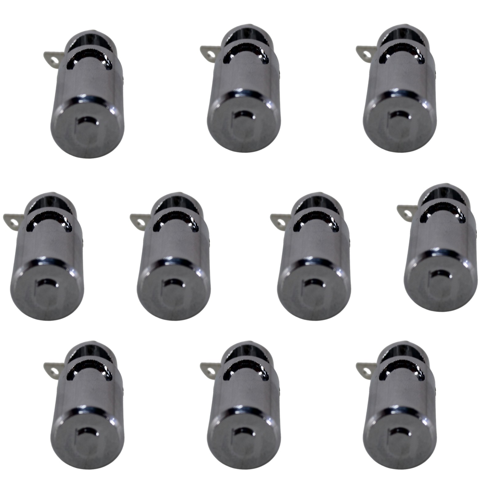 Big Jeff Audio 5 Pairs of 4 Gauge Brass/Nickel Plated Speaker Push Terminals