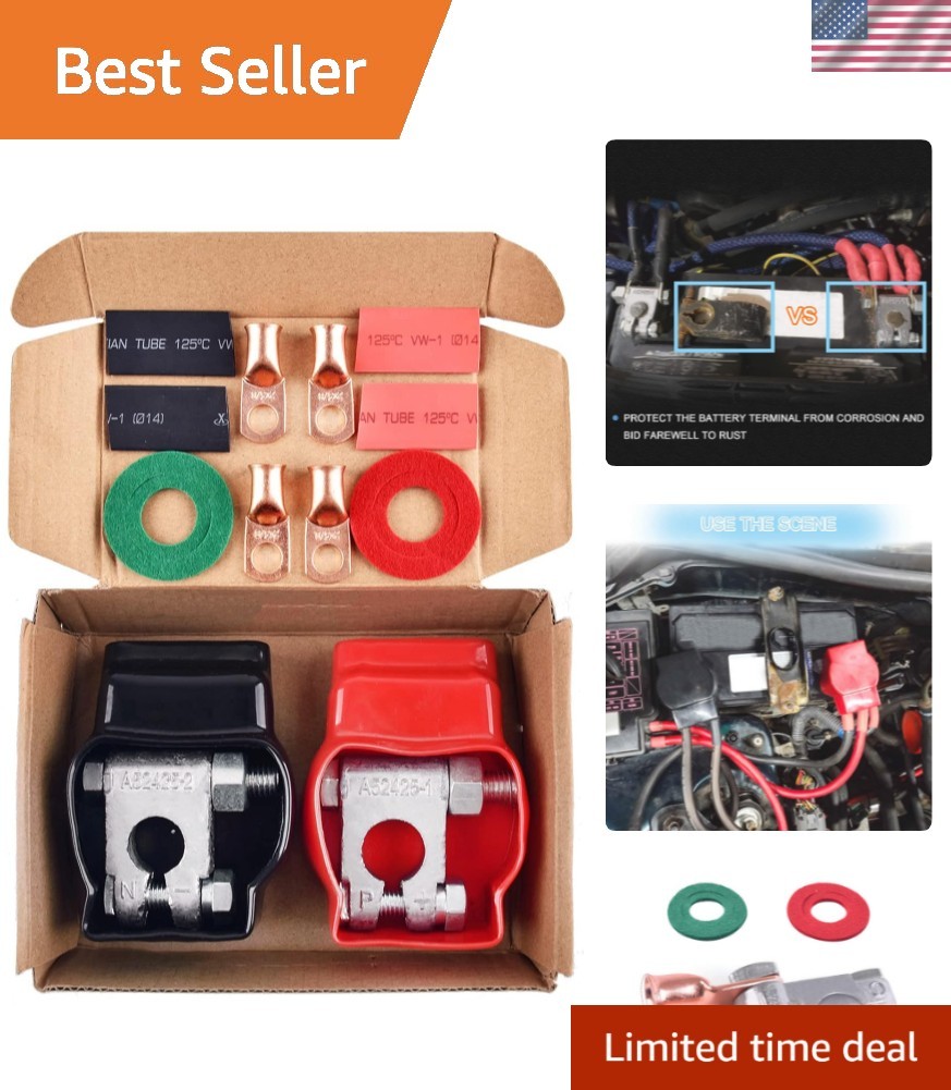 Battery Terminal Connectors, Military Spec Positive Negative Heavy Duty Auto …