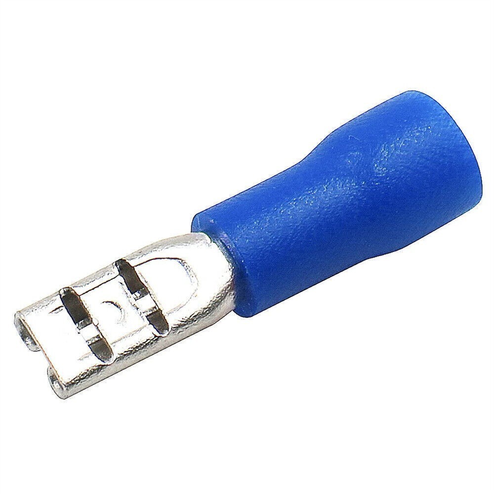 150x Quick Disconnect Vinyl Insulated Female Spade Wire Connectos 16-14AWG 2.8mm