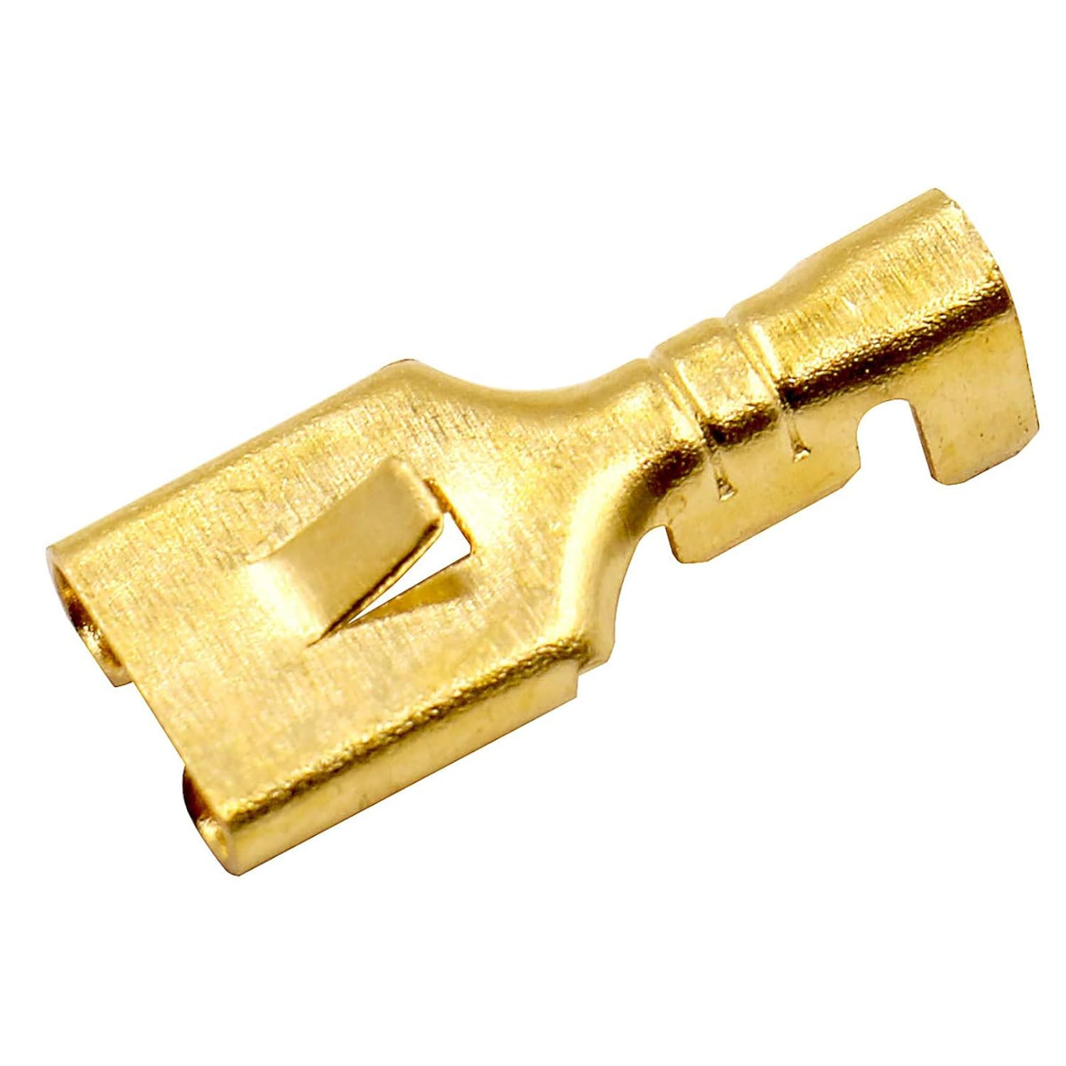 100 Pack 6.3mm Female Spade Locking Tab Quick Splice Crimp Terminal Connector