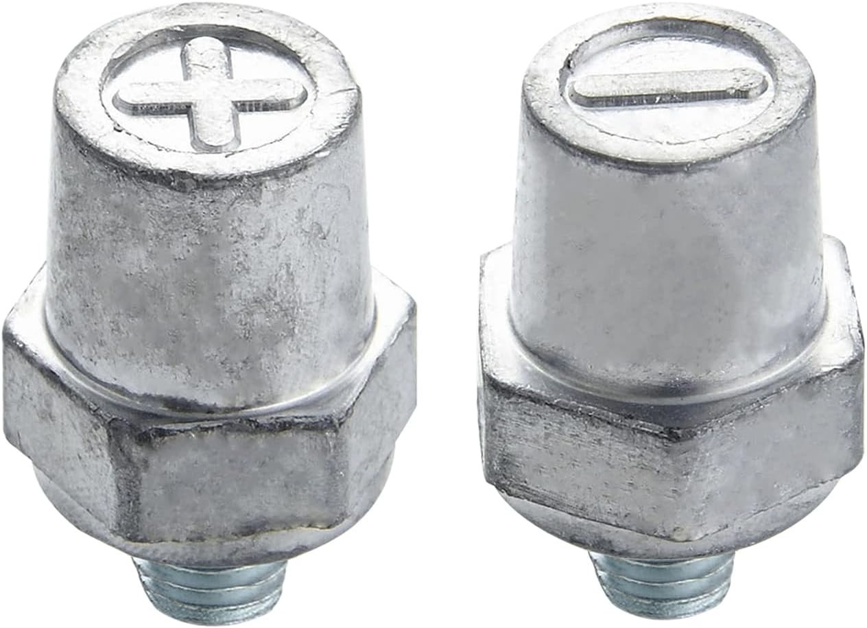 Ampper 3/8″-16 Thread Male Lead Side Post Battery Terminal Charging Posts, Stand