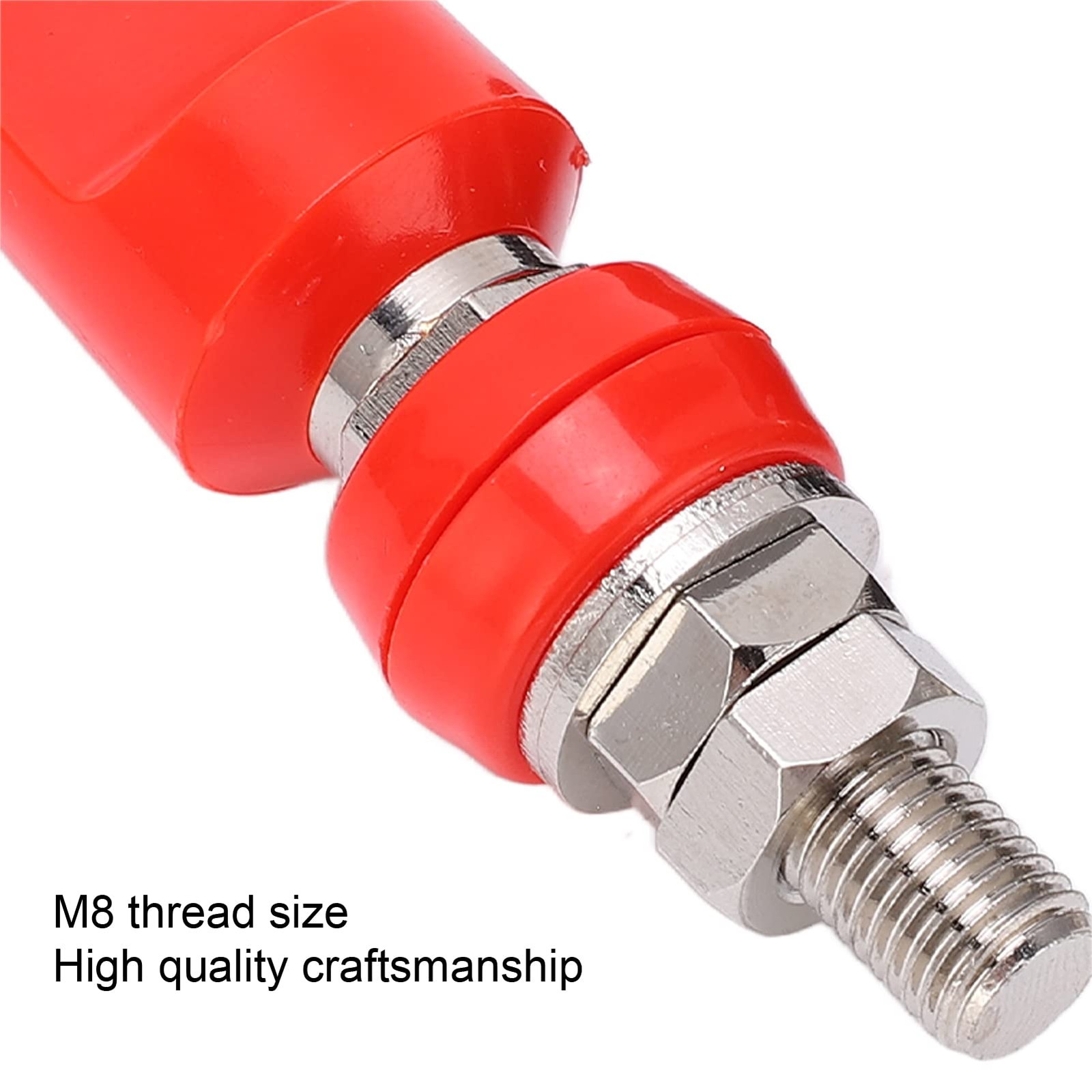 2 PCS M8 Remote Battery Terminals 100A Post Terminals 4mm Plug Hardware