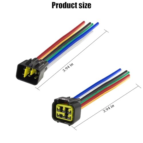4 Pin Car Waterproof Connector, Vehicle Male and Female Electrical Way 6 Pin